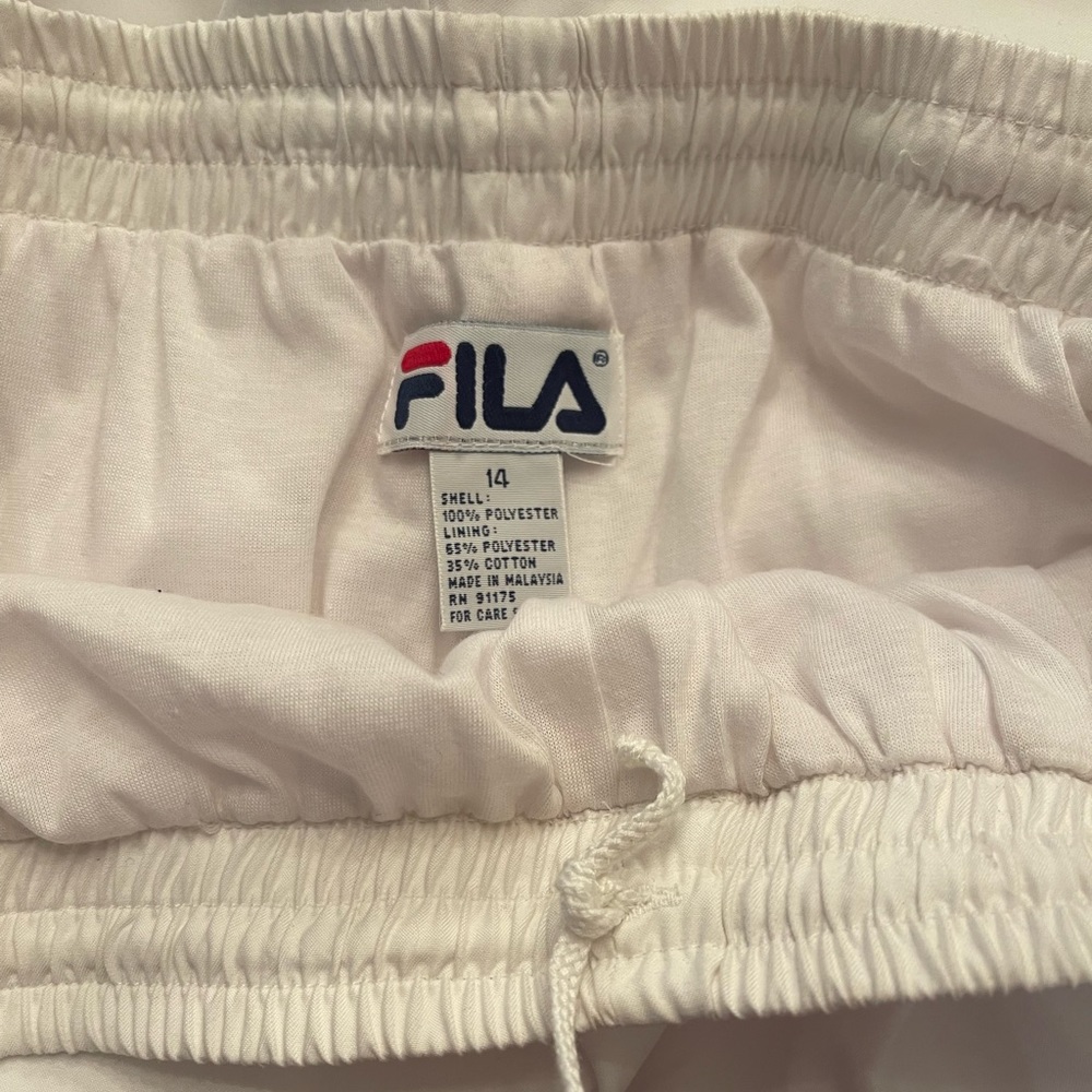 Rare Find❣️ FILA Vintage White with Gray Print & Gold Tracksuit, Women’s Size 14 - Picture 10 of 13